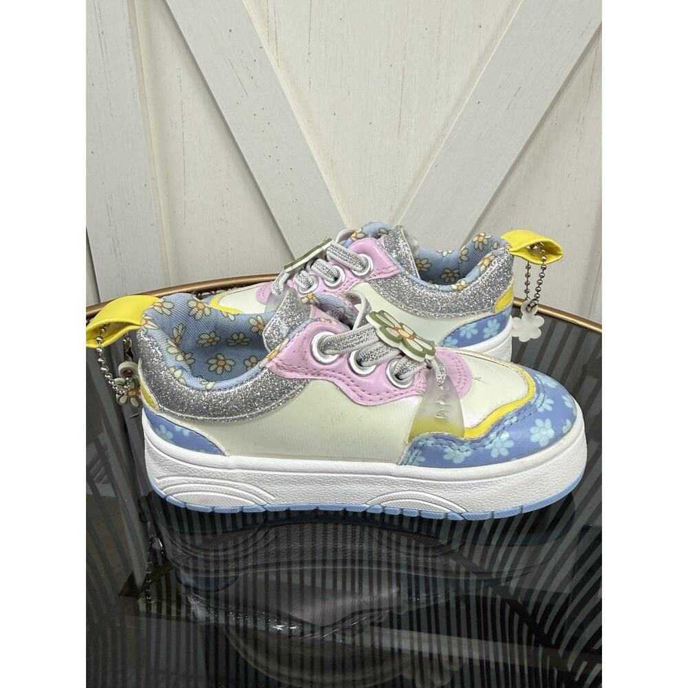 Ground Up Bluey Bingo Girls Size 6 Toddler Floral Low Top Slip On Sneakers Shoes - Picture 5 of 12